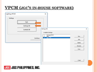VPCM (JGC’S IN-HOUSE SOFTWARE)
 