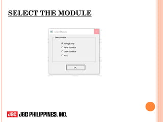 SELECT THE MODULE
 