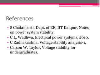 Power system voltage stability | PPTX