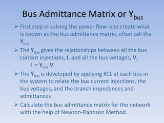 Ybus Examples Voltage stability enhancement of a Transmission Line | PPT