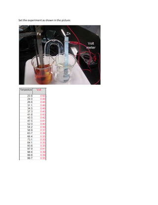 Set the experiment as shown in the picture:
 