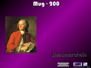 Mug - 200




      Beaumarchais
               TEAMS
             Created & Designed by Kevin T. Culpepper
 