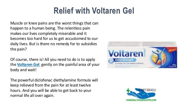 Voltaren Gel Coupon Get Relief from Muscles Pain