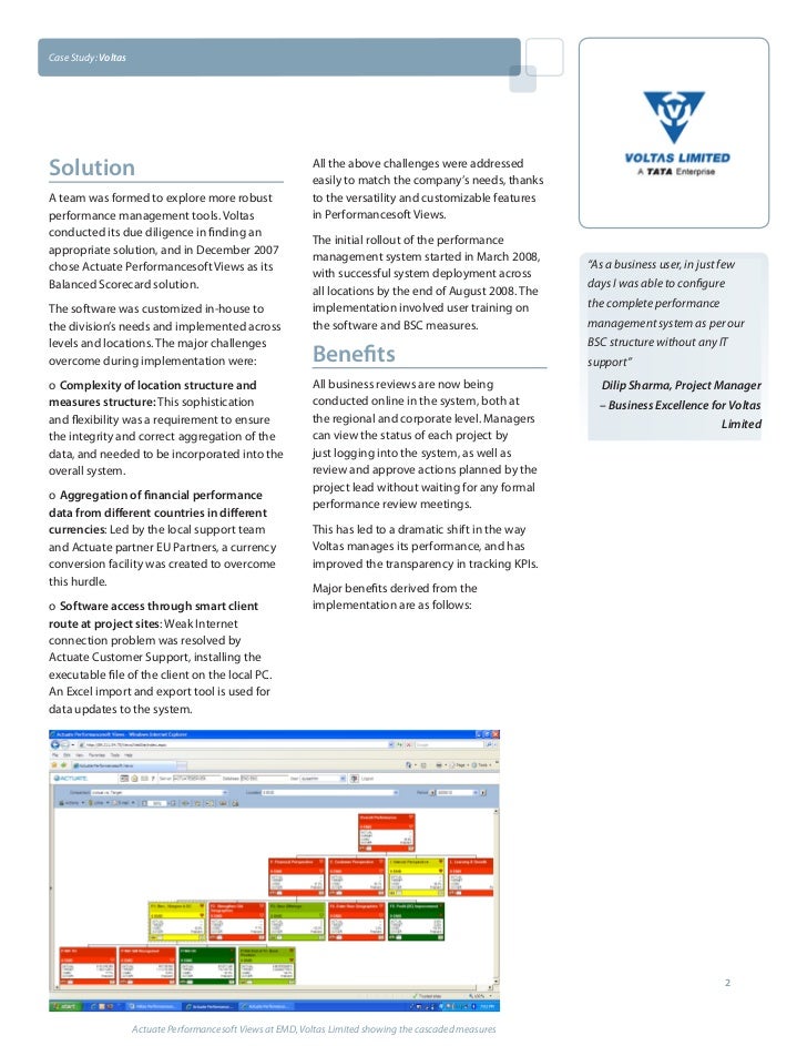 Voltas project report picture