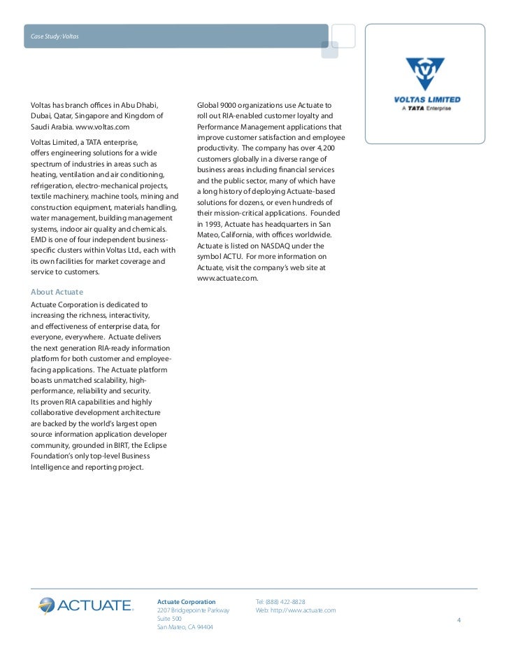 Case study on restructuring voltas ltd picture