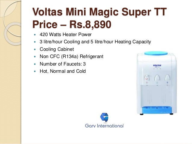 Voltas water coolers and dispenser price list online