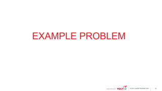 © 2015 VoltDB PROPRIETARY
EXAMPLE PROBLEM
32
 