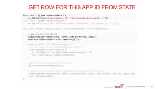 © 2015 VoltDB PROPRIETARY
GET ROW FOR THIS APP ID FROM STATE
43
 