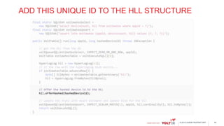© 2015 VoltDB PROPRIETARY
ADD THIS UNIQUE ID TO THE HLL STRUCTURE
45
 