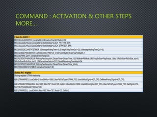 COMMAND : ACTIVATION & OTHER STEPS
MORE…
 