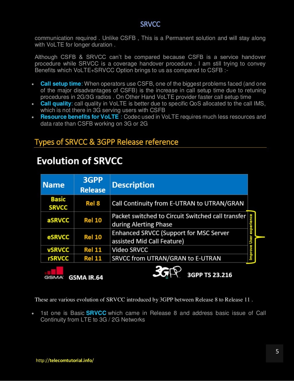 SRVCC (Single Radio Voice Call Continuity) in VoLTE & Comparison with…