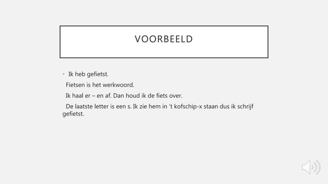 Voltooid deelwoord | PPT