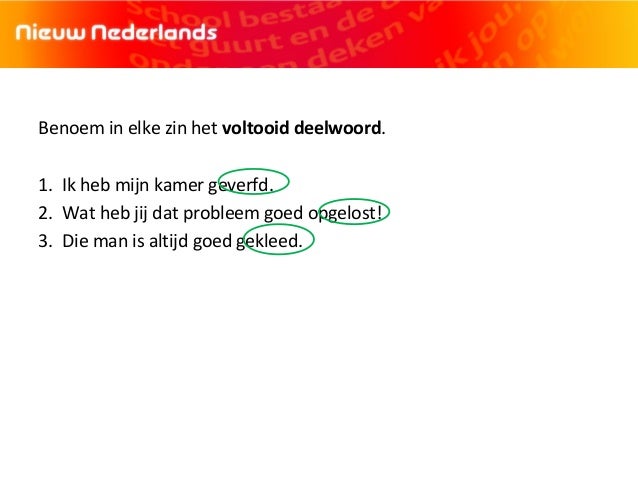 Voltooid deelwoord als bijvoeglijk naamwoord theorie