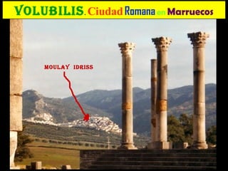 Volubilis .  Ciudad   Romana   en   Marruecos Moulay  Idriss 