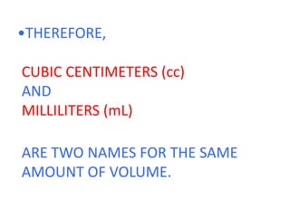 VOLUME (how much space) (Teach) | PPTX