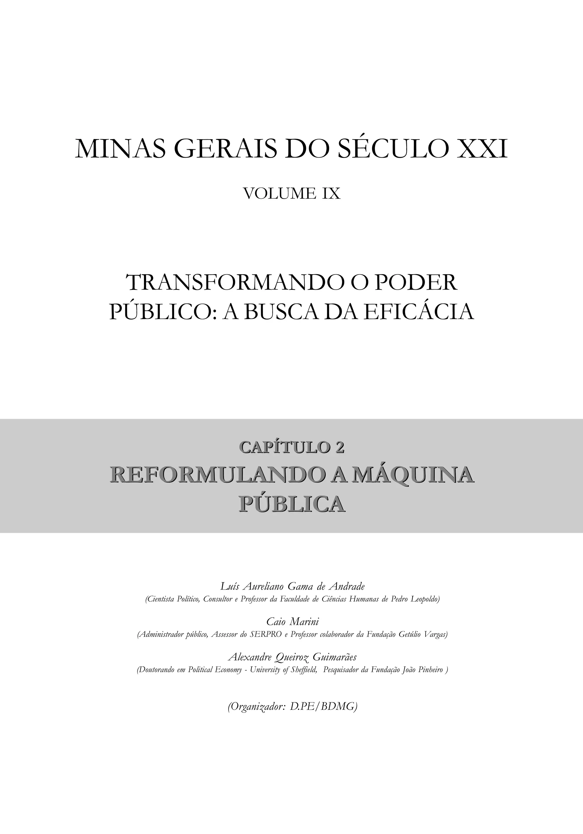 Volume 9 O Poder Publico