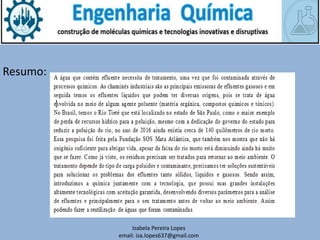 Izabela Pereira Lopes
email: iza.lopes637@gmail.com
Resumo:
 