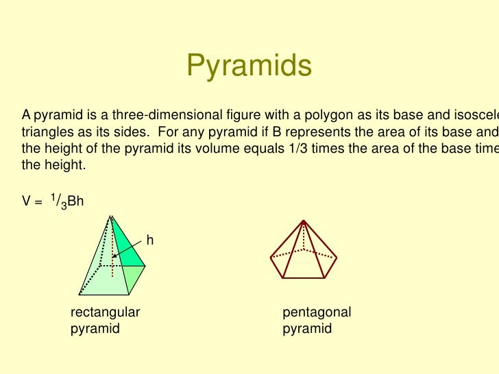 Volume and surface area Volume Of A Triangular Pyramid Formula
