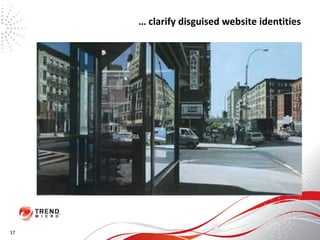 … clarify disguised website identities 17 