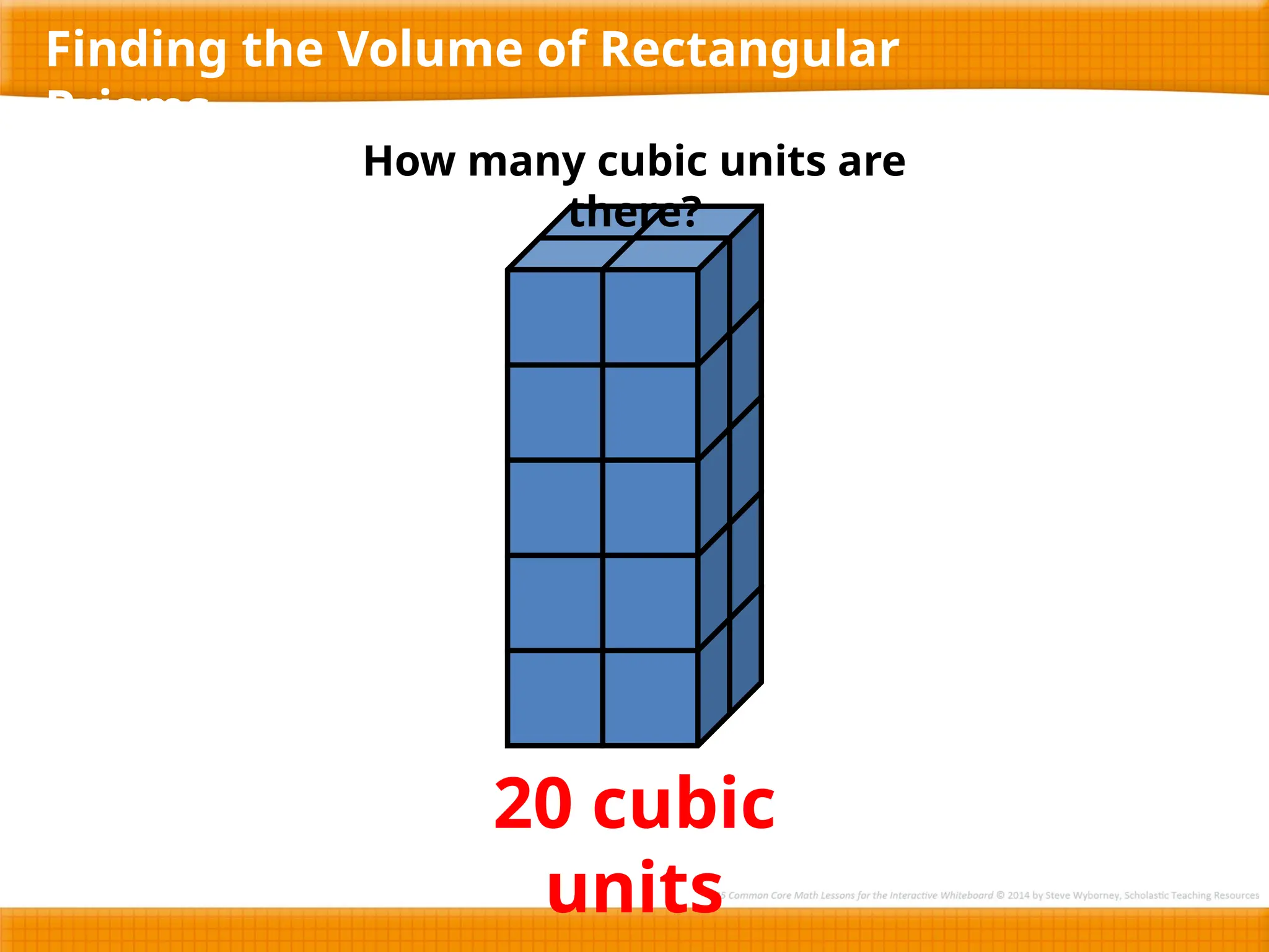 An introduction to volume of rectangular prism counting Cubes | PPTX
