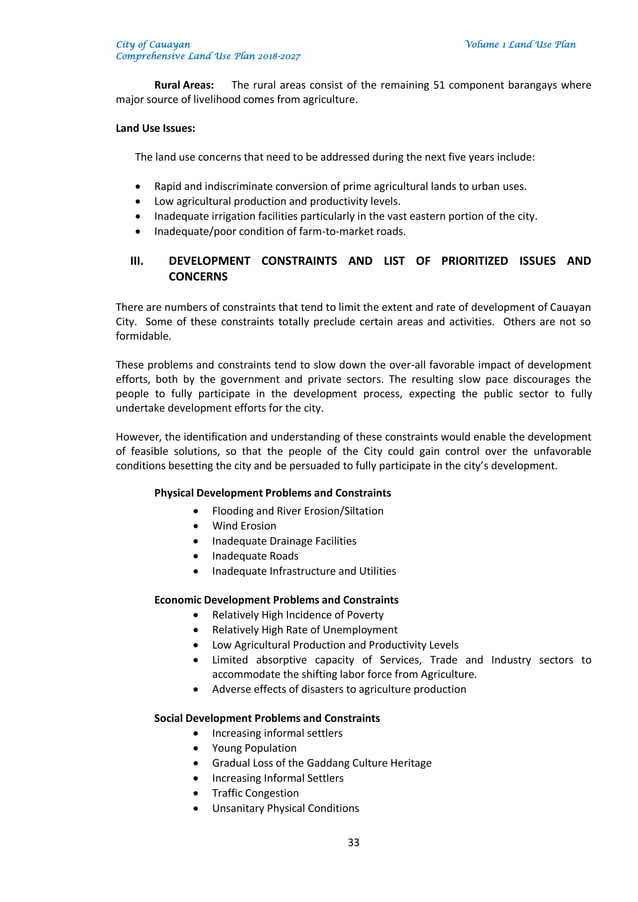 Volume I_ Land Use Plan of tagaytay city, PDF