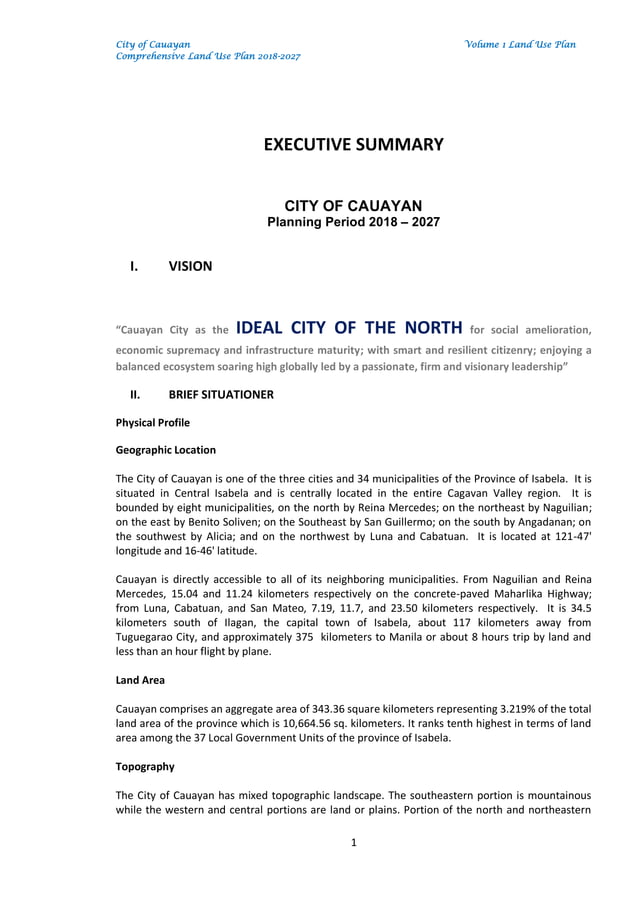 Volume I_ Land Use Plan of tagaytay city, PDF