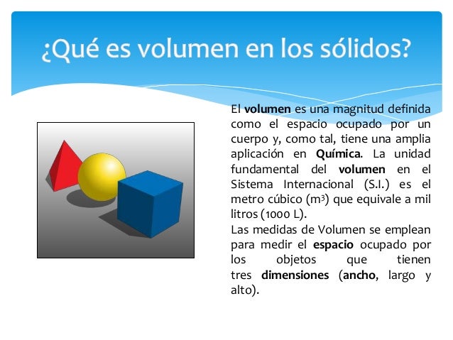 Volumen en solidos regulares e irregulares