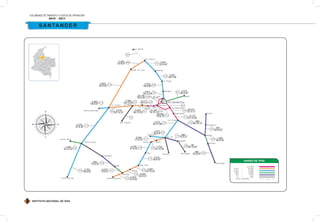 INSTITUTO NACIONAL DE VÍAS
VOLÚMENES DE TRÁNSITO Y COSTOS DE OPERACIÓN
2010 - 2011
SANTANDER
 