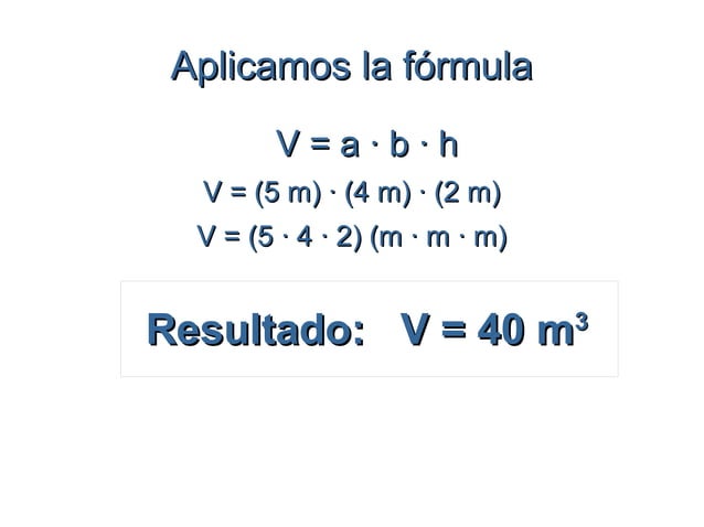Formula Para Calcular El Volumen De Una Habitacion