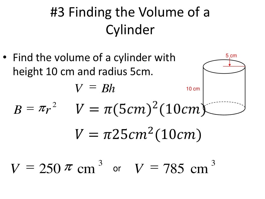 Volume of cylinders cones and spheres edmodo