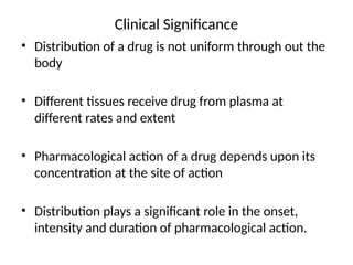 Volume of distribution (pharmacokinetics) | PPTX