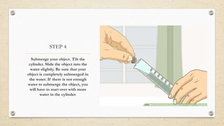 Volume of irregular object | PPTX