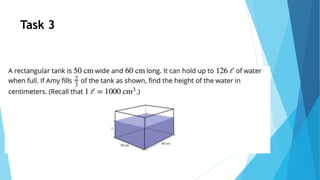 Volume of rectangular prisms | PPTX