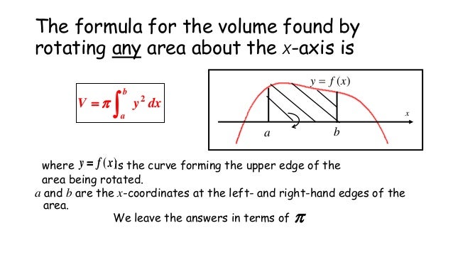 Volume of revolution
