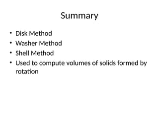 Comprehensive Guide to Calculating Volumes of Solids of Revolution ...