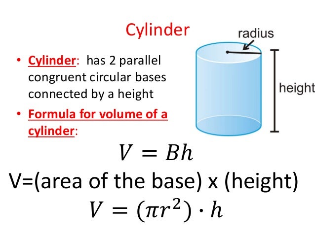Area Of Cylinder Formula : Formula for surface area and volume of cylinders | StudyPug : How many litres of water can a cylindrical water tank with base radius 20 cm and height 28 cm hold?