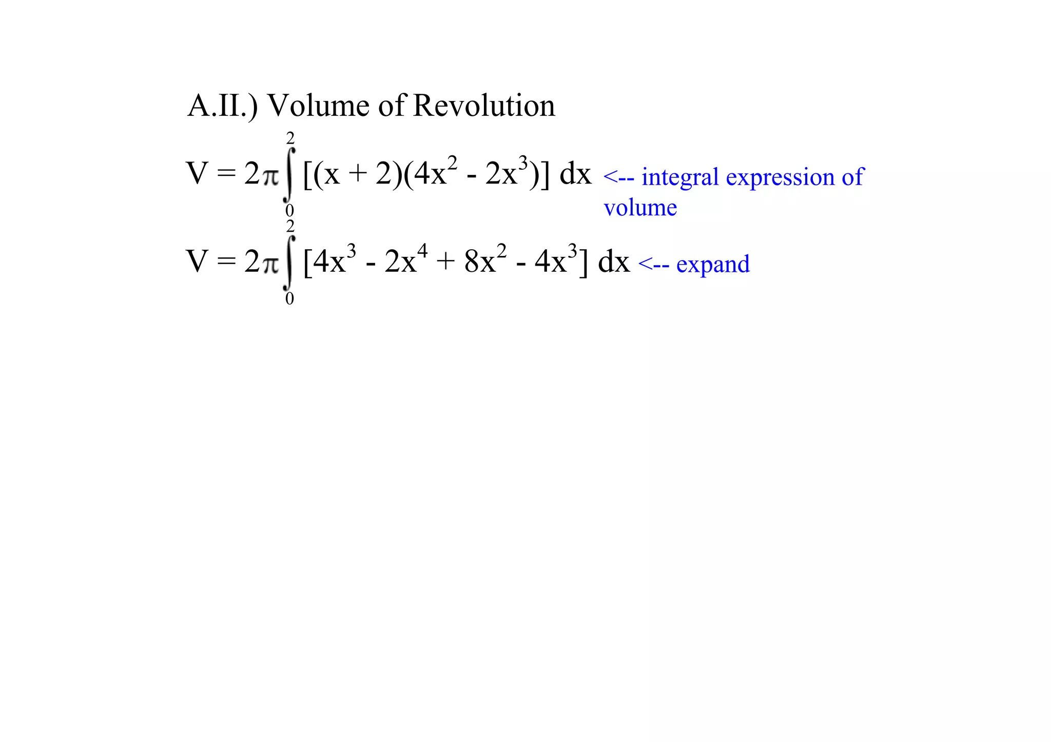 Volumes Question1