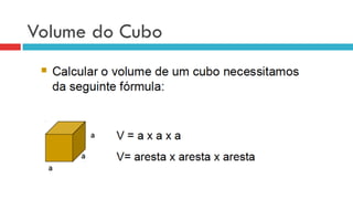 Volume do Cubo
 