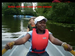 Better still row a boat at lake wansee
 