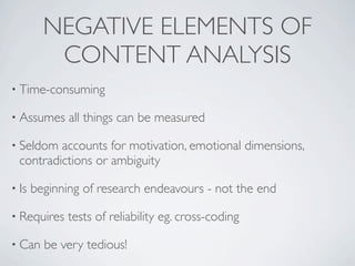 Content Analysis