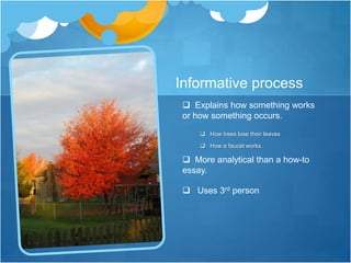 Informative Process Example Process Analysis | PPTX