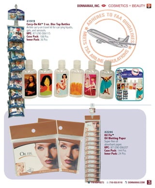 Donnamax Products Catalog | Spring 2009