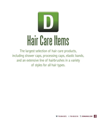 Donnamax Products Catalog | Spring 2009