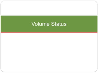 Volume Status
 