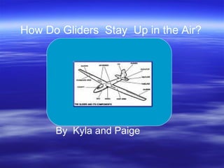 How Do Gliders Stay Up in the Air?




      By Kyla and Paige
 