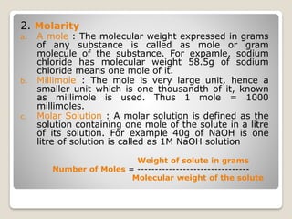 Volumetric Analysis for higher education | PDF