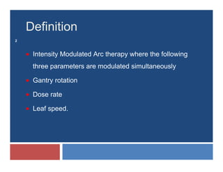 Volumetric Modulated Arc Therapy | PDF