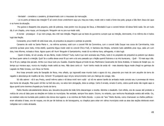 - Verdade! - considera o cavaleiro, já desanimado com o insucesso da insinuação.
       - Lá no porto já falava das inleição? É sé condi chove umdinherim aqui pru riba,nos mato, mode vieti e matá a fome dos pobi, graças a São Bom Jesus da Lapa
e os home da situação.
        Pra gulora e disaperto dos piqueno, pobi de pobreza, mais porém rico da graça de Deus, a felicidade é que o coroné Antoin nã deixa fartá nada. De um tudo
dá, é um chapéu, uma roupa, um bruzeguim. Ninguém vai nu pra rua mode votá.
       A incrise - prossegue - é qui nem praga, deu inté nas inleição. Magine que as lezes do gunverno cumpre que as inleição, dorinvante, é no mêrmo dia ni todos
lugá das Nação.
       Consoante, prus inleitô nã votá duas veis, só projudica os piqueno e potreje os grande.
       Cansemo de votá na Santa Maria e , na mêrma sumana, votá cum o coroné Féli da Correntina, cum o coroné João Duque nos cocos de Carrinhanha, inda
caminhá qu’esse povo todo, trinta eleitô, quarenta légua mode votá no coroné Chico Fulô, ni Santana dos Brejos, vortando tudo satisfeito pras roça, cada um cum
dois, treis liforme, inchada e foice. Agora quero vê! Hum! Ninguém é Santantonho, mode tá na mêrma hora, sofragante, ni dois lugá.
       - Quem é besta, né sá Locada, né seu Berta, mode s’infuluí? Tudo, tudo é qui nem aconseia seu Predu, tudo é no prepósito de prejudicá os pobizim qui abaixo
de Deus quem salva é a inleição. Quá! Se a cuiêta desse anos fô qui nem a do ano passado qui o feijão quemô fulorano e os mío bunecano, - Quá! - Tô mais aqui não.
Só si fô pru castigo dos pecado. Arribo cus meus tudo pru Guaiáis. Dusenta léguas pr’onde tá seu Martiniano Cavarcante de Dona Arabela, ni Goiana de Anápli qui, no
tempo qui morava aqui, nunca viu tropêço mode oxiliá os meu. Não dano certo aí - hum! tenho medo de anda nã - mais dezenta légua mode chegá no garimpo de
Lagiado do Mato Grosso, cum Deus na frente.
       Ano trasa arrecebi carta de Sarapião de Noca, meu afiado, qui isgravatô esse mundo todo e agora tá rico, pissuindo pra mais de cem arquêre de terra de
ragadio e abondança de madêra de leis. Ochent! Tô pulejando aqui nã pru ismuricimento nem pru falença de corage, não.
       Só não astrevi - nã é seu Predu, vancê mêrmo sabe e nã deixa mintí nem rudiá - só nã me astrevi tarefa de arribada mode conceio seu e promessa de miora
dos home de situação. Mas quem nã feiz na fulô dos ano, na veíce tem obrigação, dizia os antigo. Certo ô errado, errado ô certo, cobra quinã anda não ingole sapo e
água quinã corre tremina chupada pru fundo da terra.
       Pedro Bunda calculadamente deixou seu Januário-da-ponte-de-João-Grilo descarregar a revolta. Admitia o dasabafo. Com efeito, era de causar até protesto a
notícia de uma só data para as eleições em todos os municípios. Na verdade, sempre fora assim. Ocorre, no entanto, que nenhuma fiscalização existia até então. Ou,
se existiam esta era burlada pelo poderio dos donos dos lugares. e os vizinhos de Pedro Bunda - o povo de “seu” Pedro Bunda, como chamavam os chefes políticos -
eram aliciados à base, ora de roupas, ora de par de botinas ou de borzegueins, ou chapéus para votar em vários municípios onde as atas das seções eleitorais eram
redigidas com a data atrasada.



                                                                                                                                                               48
 
