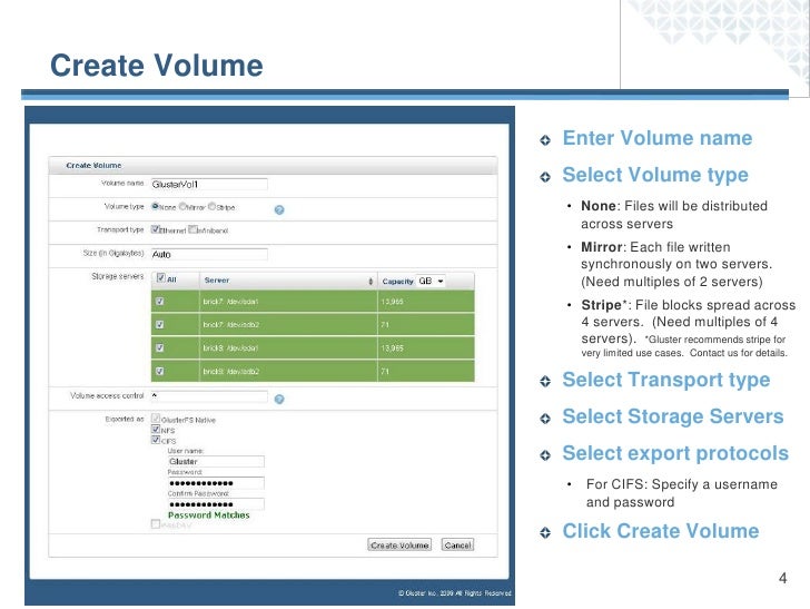 How to Create a Storage Volume and Mount on Clients