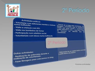 Próximas actividades
 
